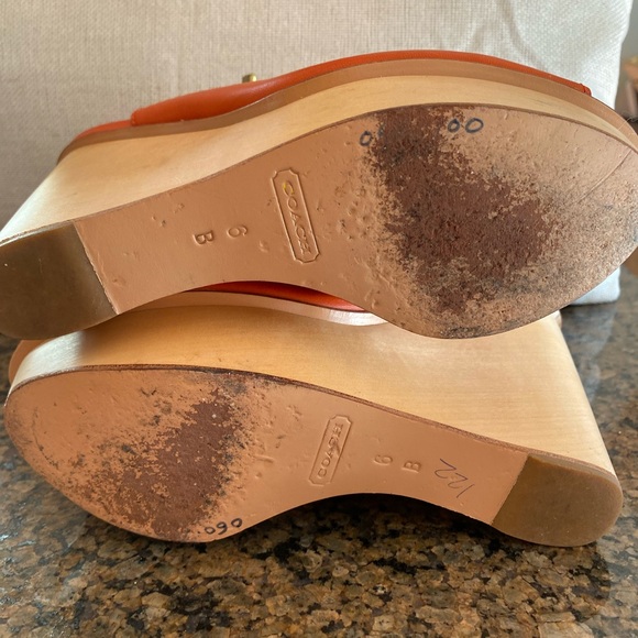 Coach open toe platform sandal - size 6 - Picture 5 of 8